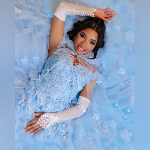 Prom Cinderella Dress | Quince Dress Sweet16 Birthday Celebration Ball Gown - Picture 5 of 6